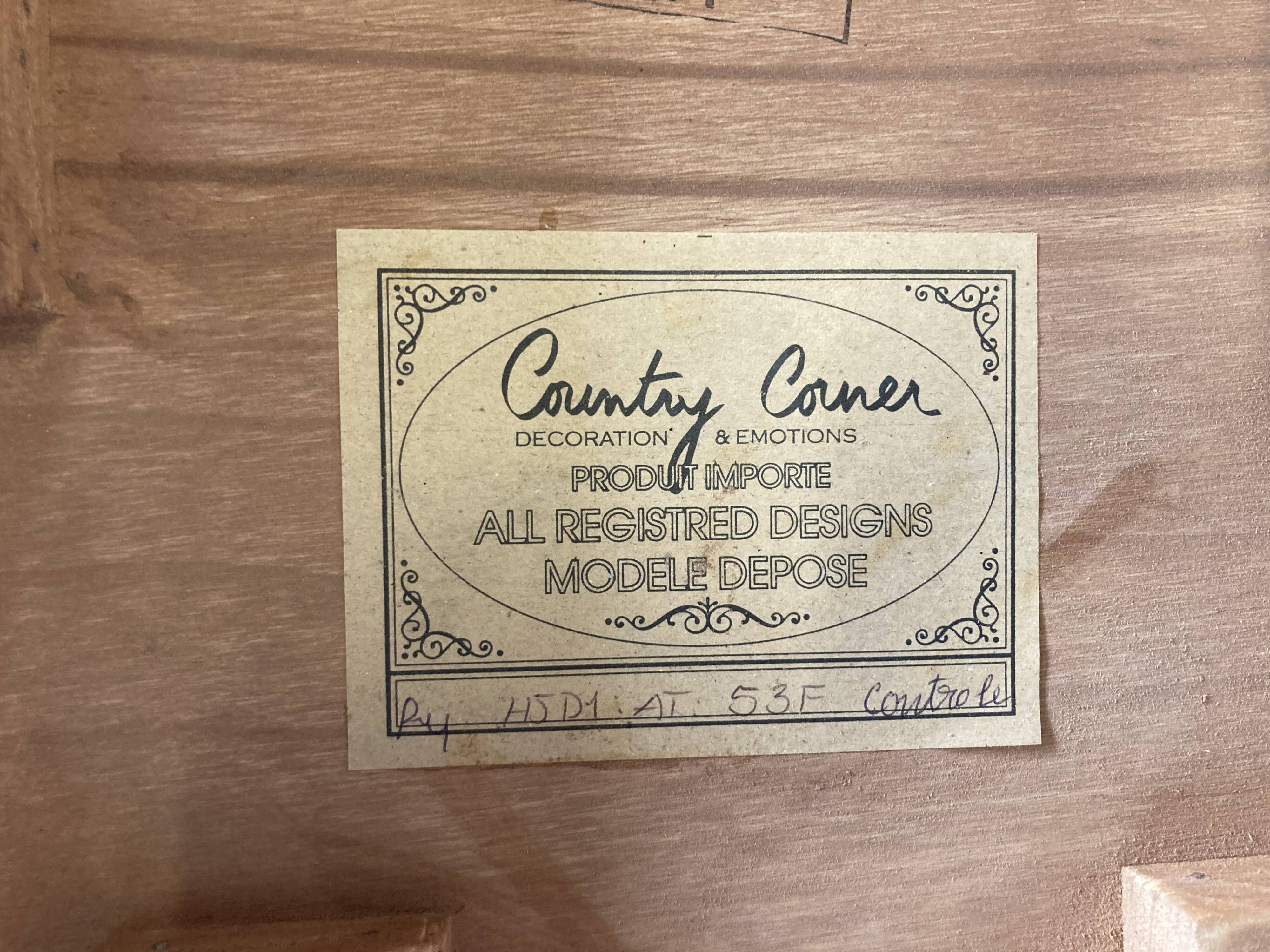Country corner school desk with stool