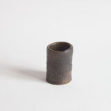 Brown ceramic vase by Paul Envalds for Arabia Finland 1960/1970