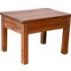 Small bedside table - side table in natural Burmese teak