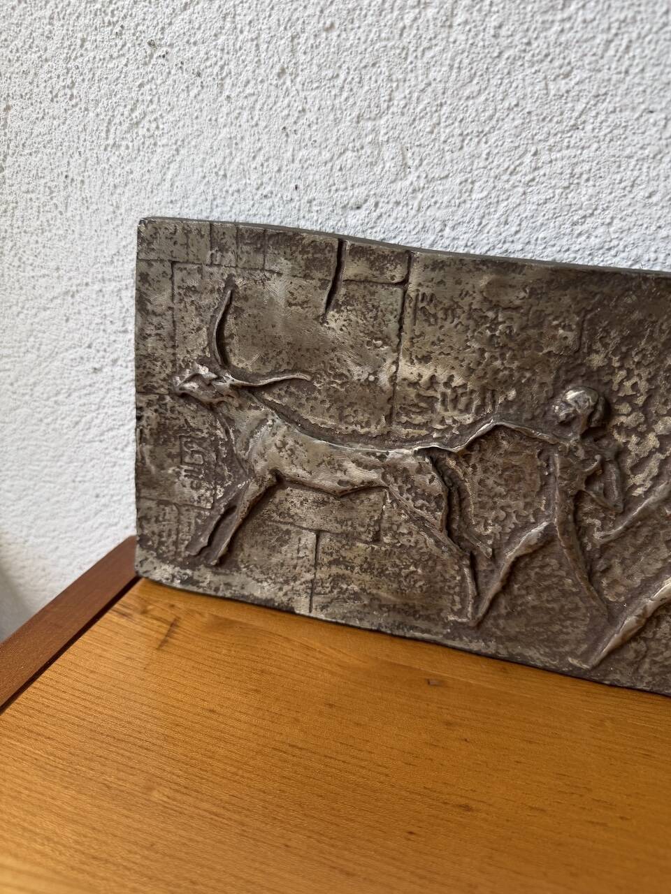 Bronze bas-relief mid-20th century