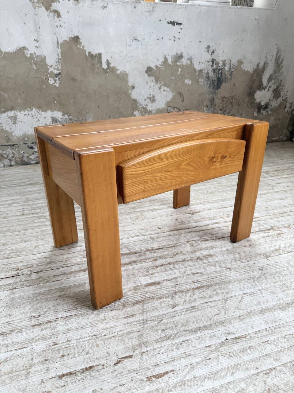 Solid elm bedside table Maison Regain