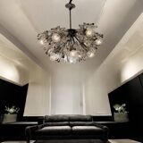 Large Midcentury Murano Flower Chandelier 1970’s