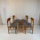 4 beech chairs - Denmark 1950s