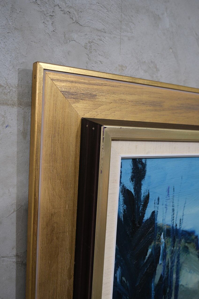 Nils ingvar walterström (1929-1988), swedish modern painting, 1960s, oil on canvas, framed