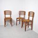 3 chaises style Pierre Cruege 1950