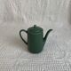 Green ceramic teapot/coffee maker, vintage