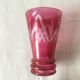 Series of 6 small glasses on foot