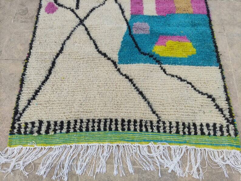 Natural wool rug 250cmx150cm