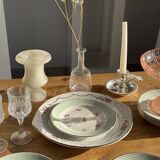 L'Amandinoise rose gold tart dish D30