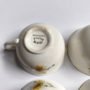 Set of 8 vintage cups with saucers Gien daisies.