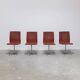 Early set of 4 'Oxford' swivel chairs by Arne Jacobsen for Fritz Hansen, 1966