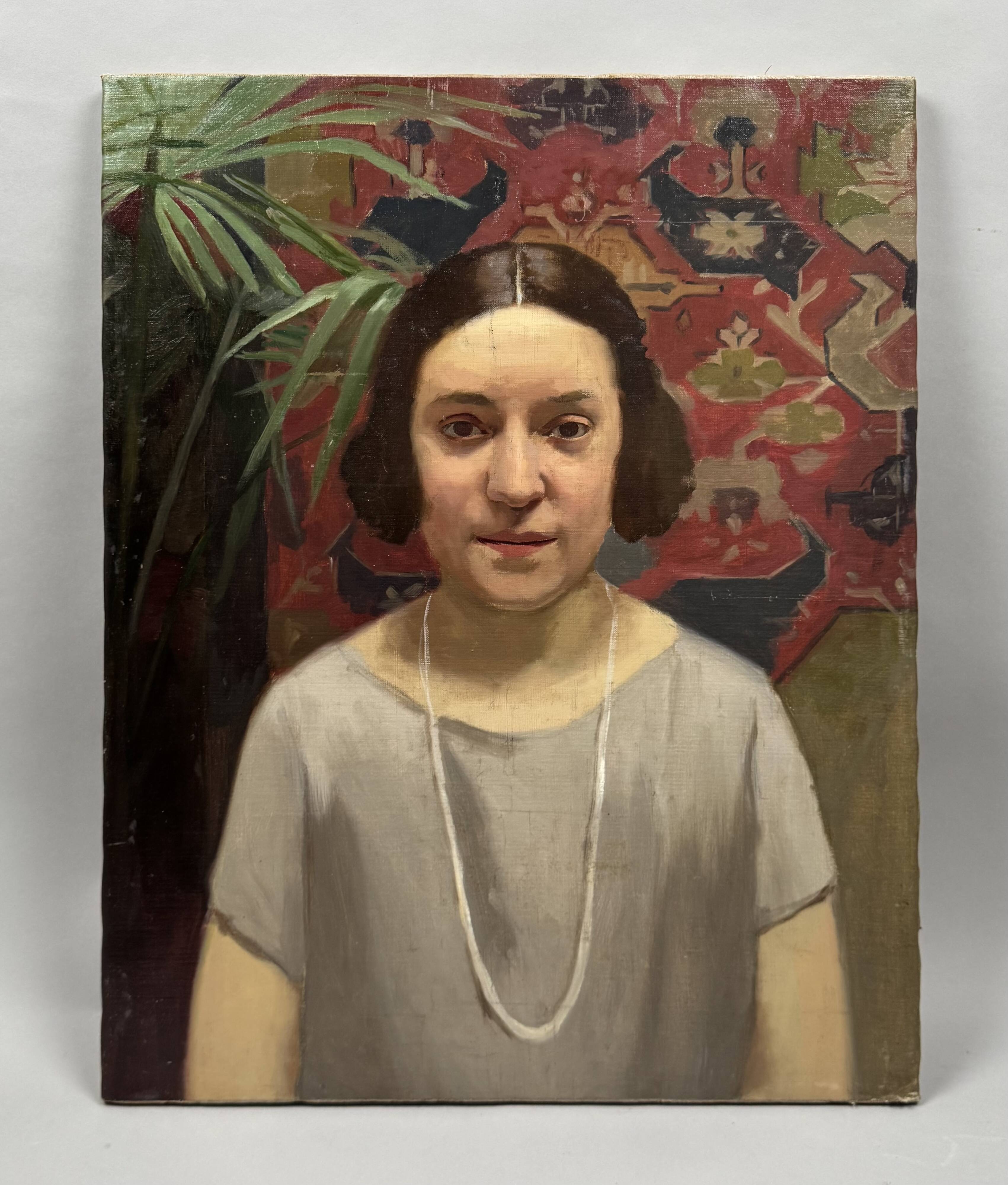 Portrait of a young woman from the 1930s.