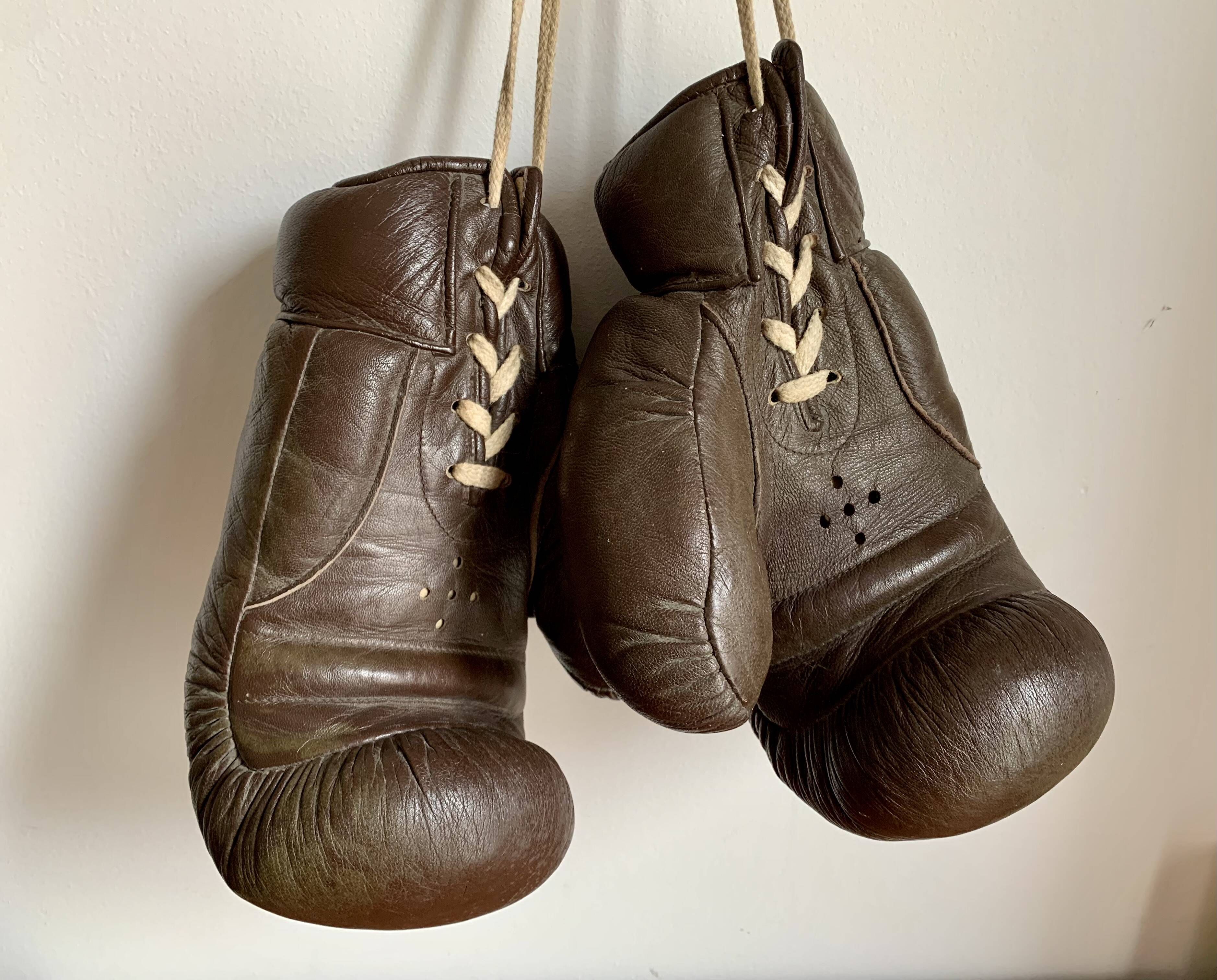 Vintage boxing gloves, 1940s