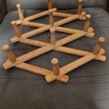 Vintage accordion coat rack