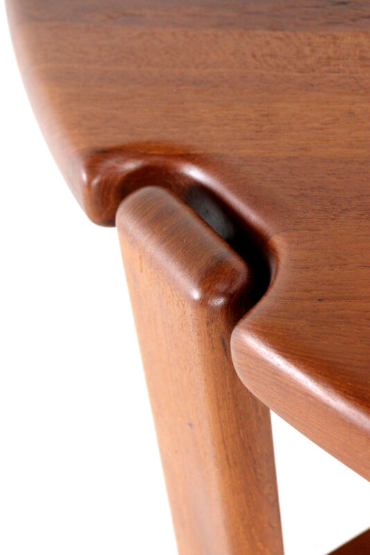 Niels Bach solid teak coffee table - danish design mid century modern