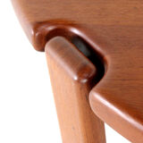 Niels Bach solid teak coffee table - danish design mid century modern