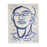 Blue portrait