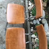Vintage chrome and leatherette chairs