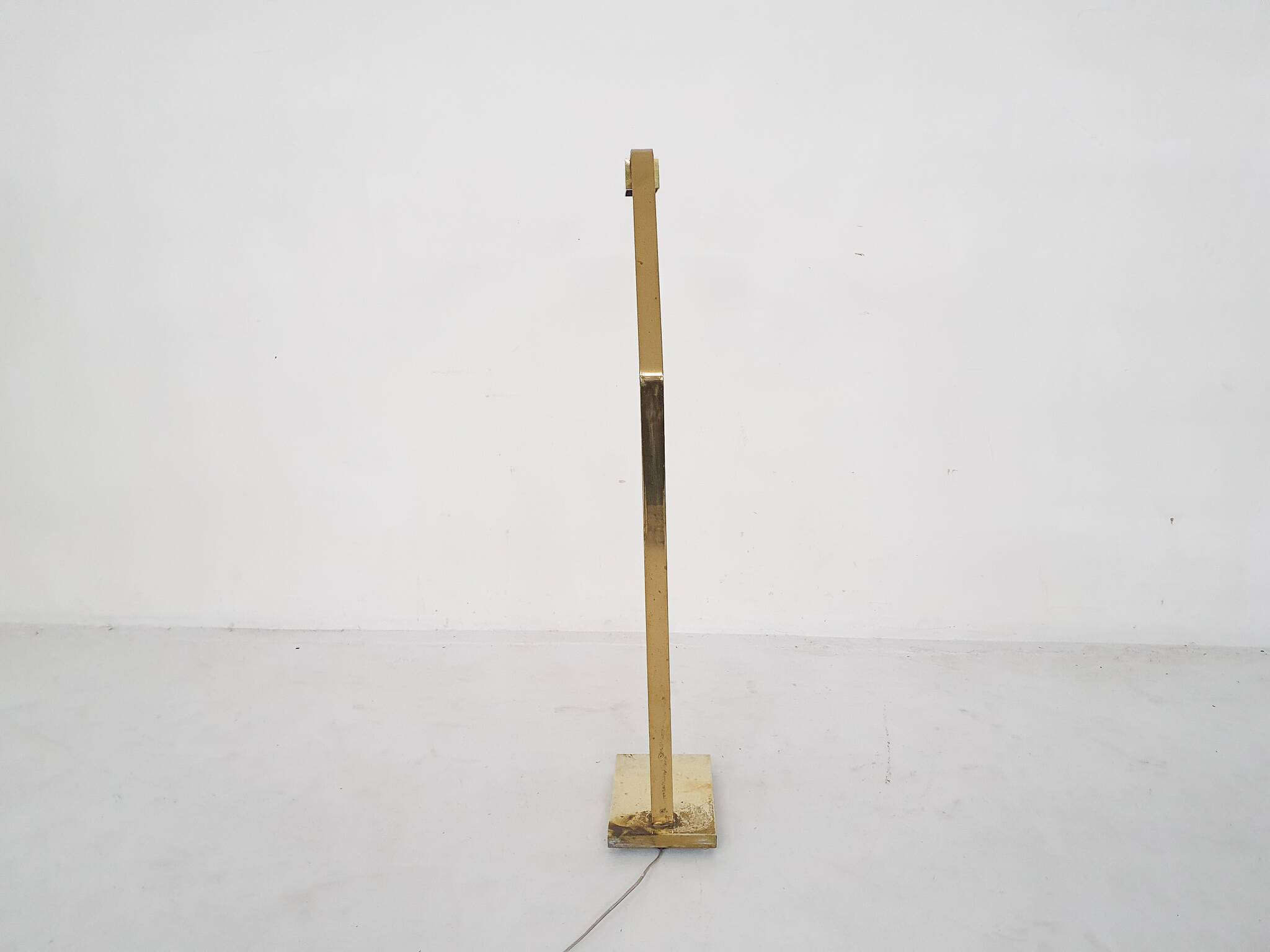 Heavy brass design floor lamp by Cassella, USA 1980's