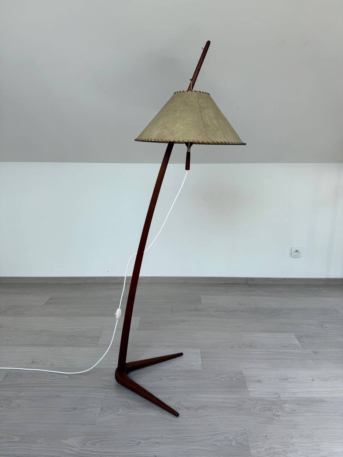 JT Kalmar Dornstab Floor Lamp Austria 1950