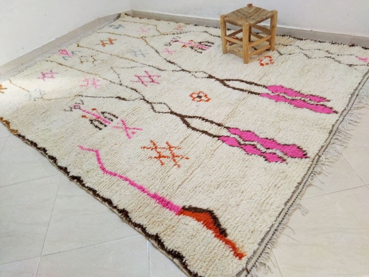 Tapis berbère abstrait 285 x 200 cm