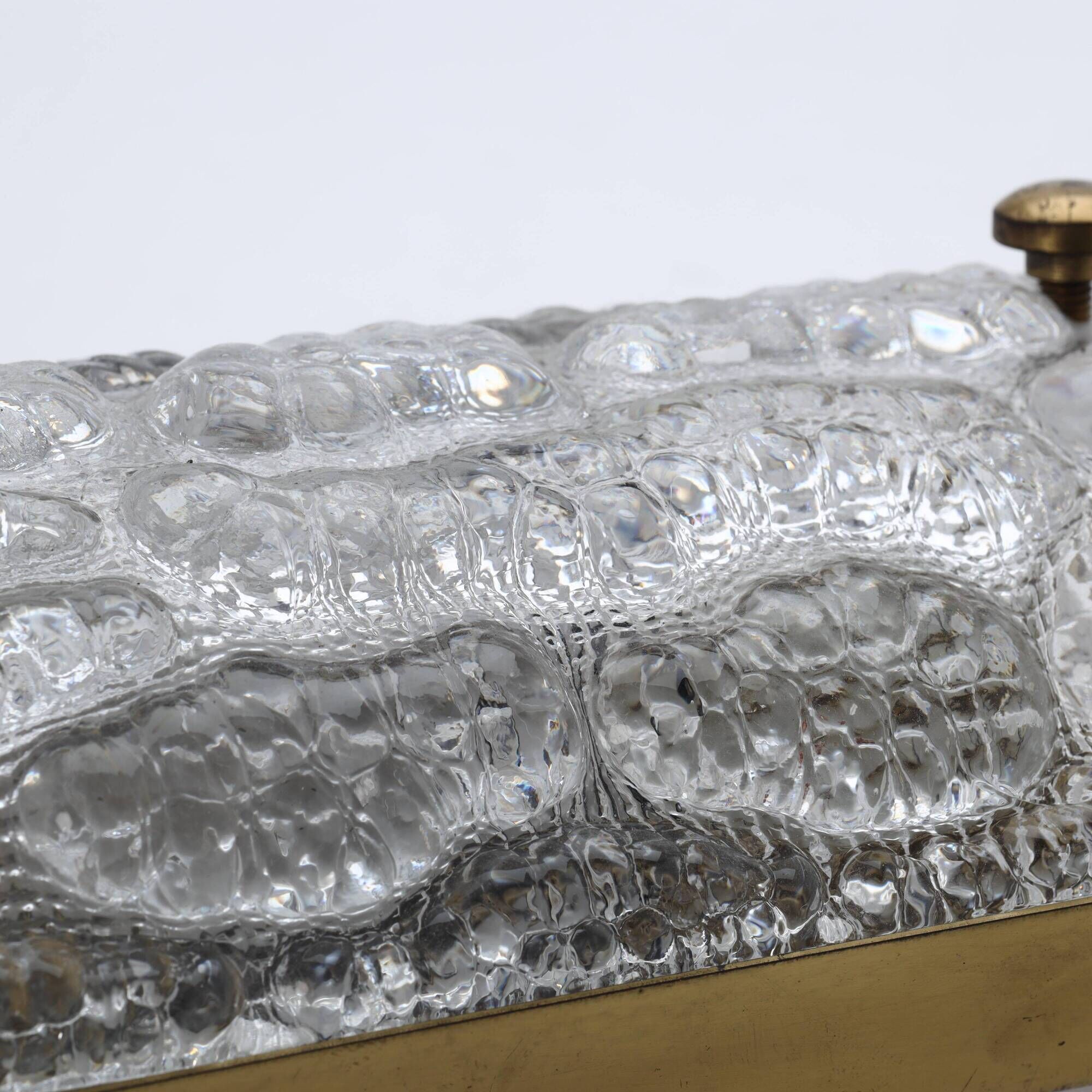 Glass wall lamp by Carl Fagerlund for Orrefors Sweden 1960s set of 2
