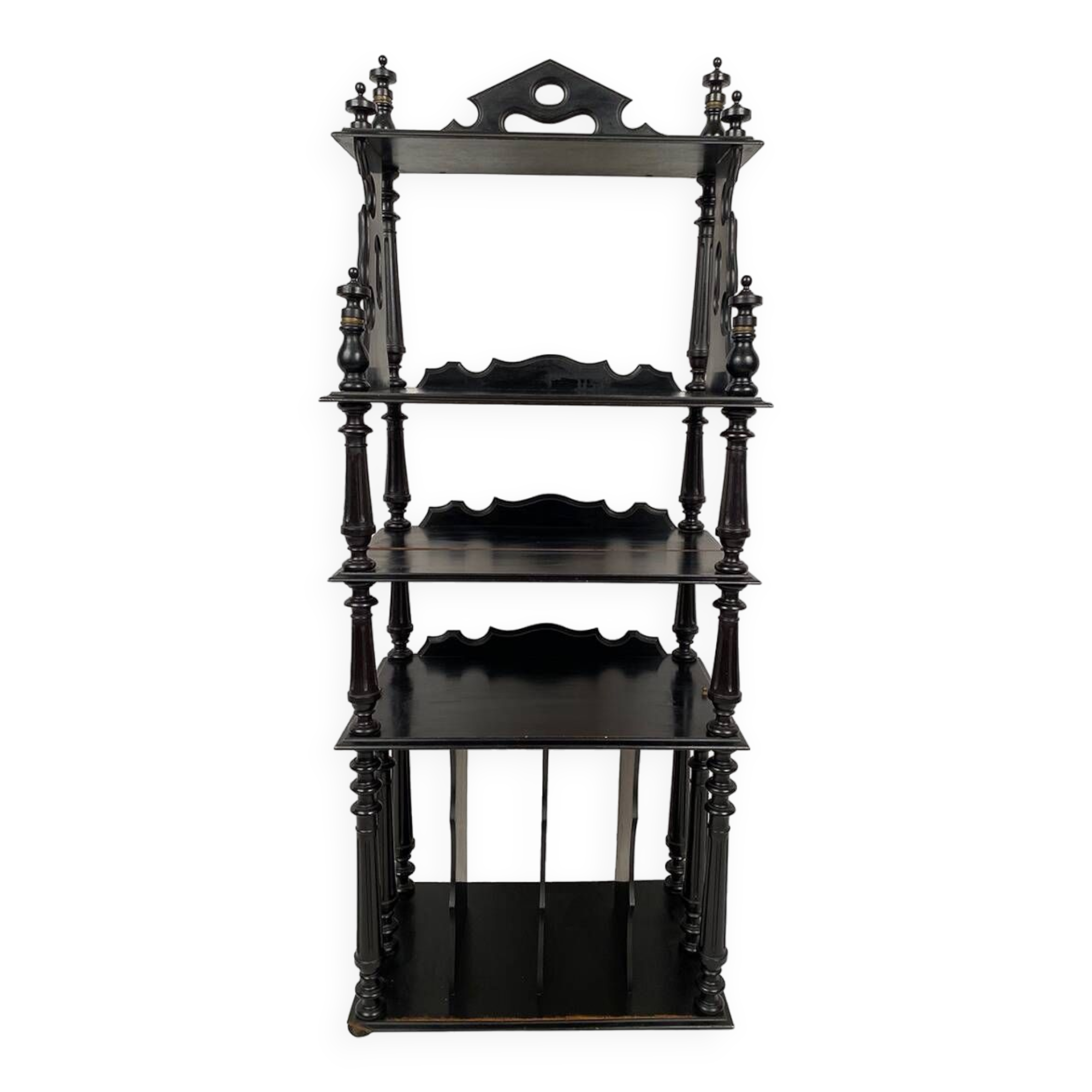 Meuble à partitions Napoléon III en bois noirci