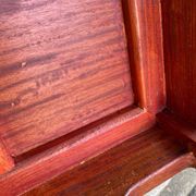Set of 5 Chinese Ming chairs in solid rosewood – Engraved Shou pattern 70