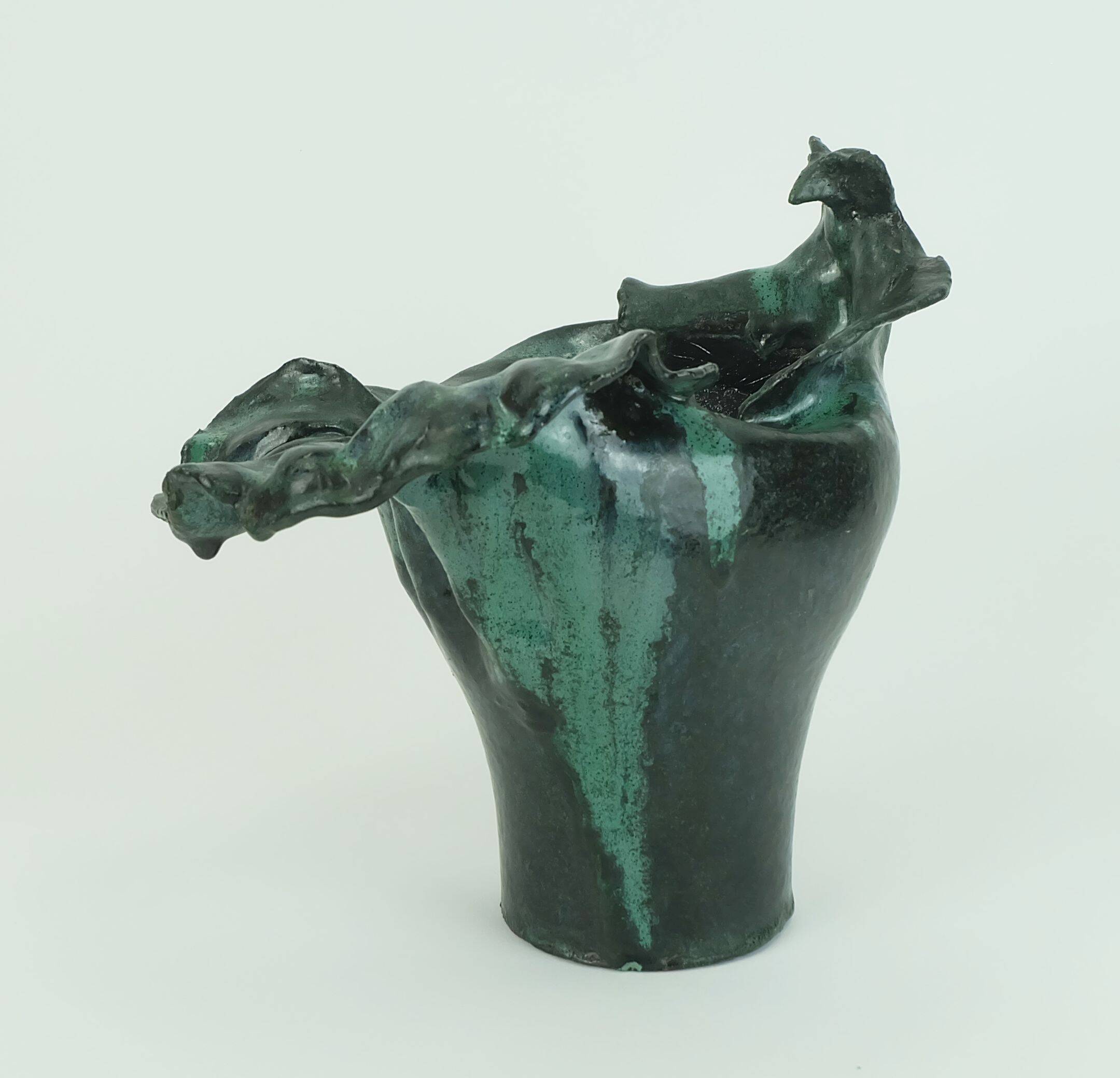 danish modern ceramic VASE bowl studio pottery conny walther demark 60s70s