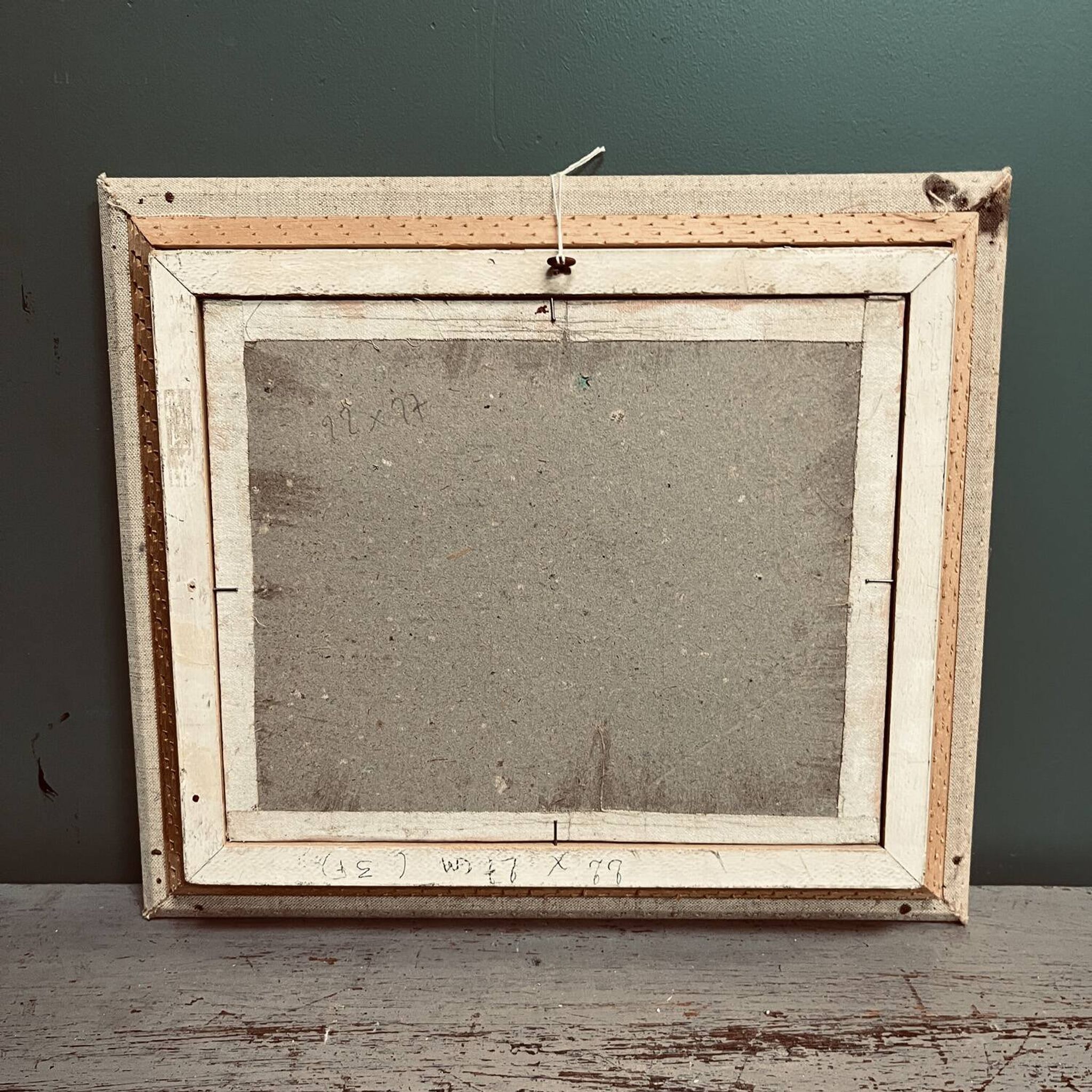 Tableau 60's "La berge" signé Paul Rue