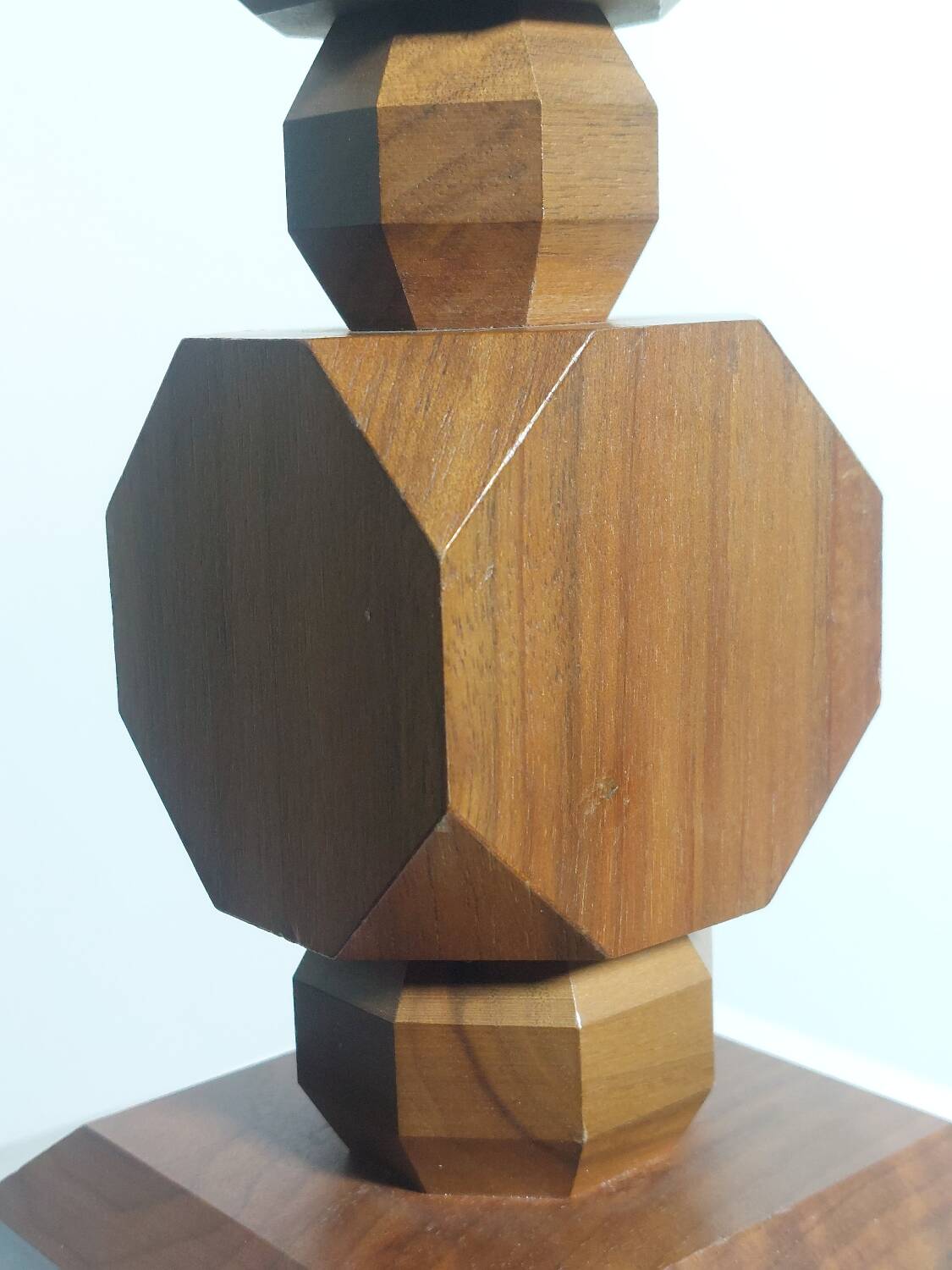 Vintage geometric candlestick from the 1950s.