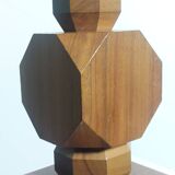 Vintage geometric candlestick from the 1950s.