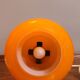 Suspension en opaline orange 1970