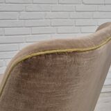 1960s, Danish 2 seater sofa, original condition, furniture velour, beech wood legs.