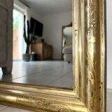 Antique Louis-Philippe mirror, 19th century, silver leaf