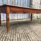 Table de ferme ancienne en cerisier massif avec 2 tiroirs et une tirette
