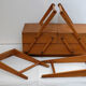 Travailleuse en bois clair 50