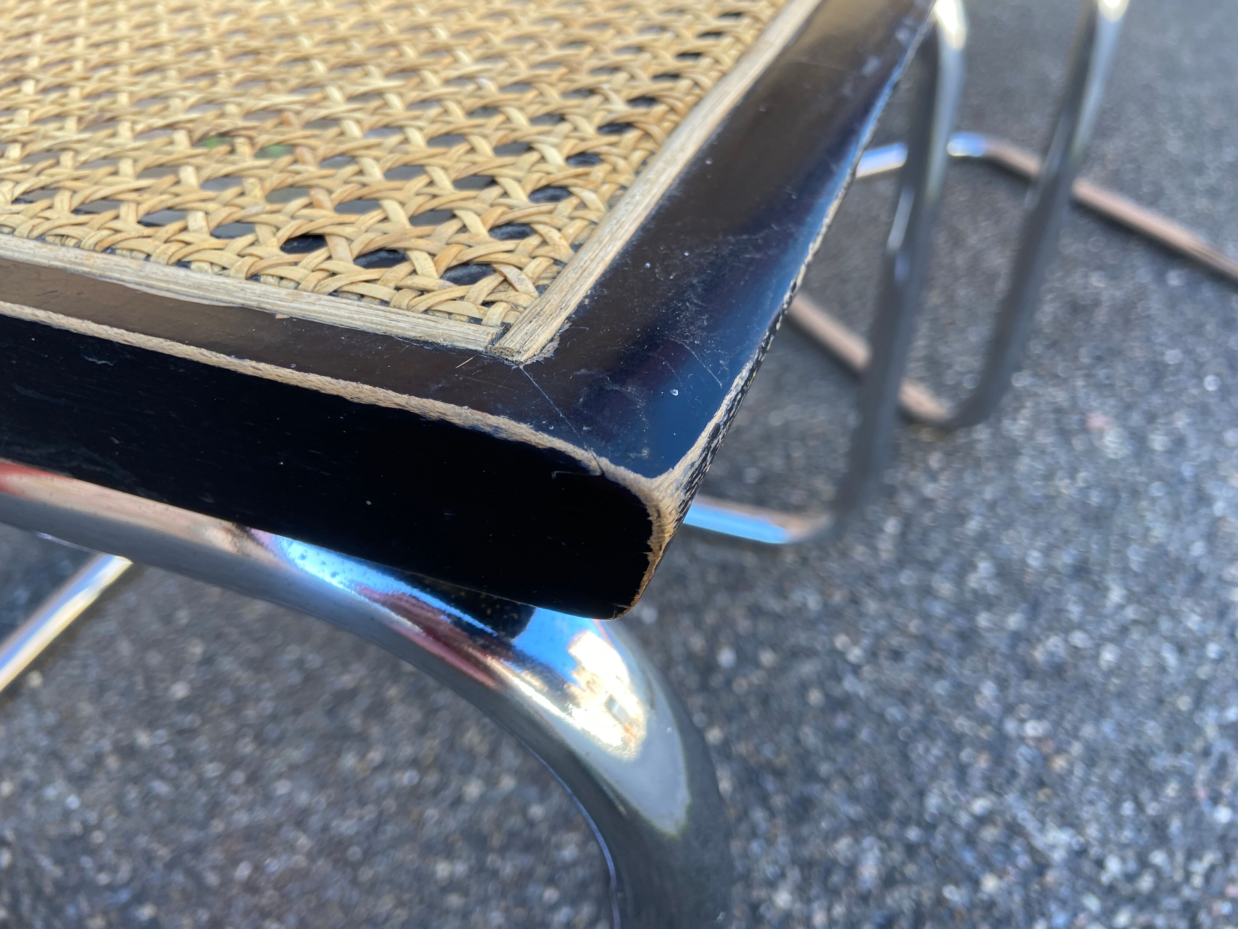 Paire de chaises Cesca B32 de Marcel Breuer Cesca B32 italie 1980