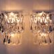 Rare 1960s Kinkeldey German crystal wall sconce 1960