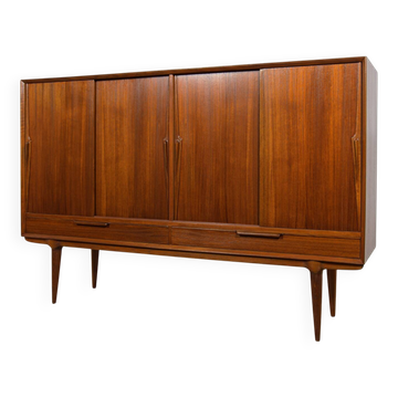 Enfilade en teck des années 60, modèle 13 par G. Omann pour Omann Jun, Danemark.