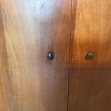 Vintage style scandi enfilade in blond walnut veneer