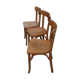 3 chaises de bistrot Bauman
