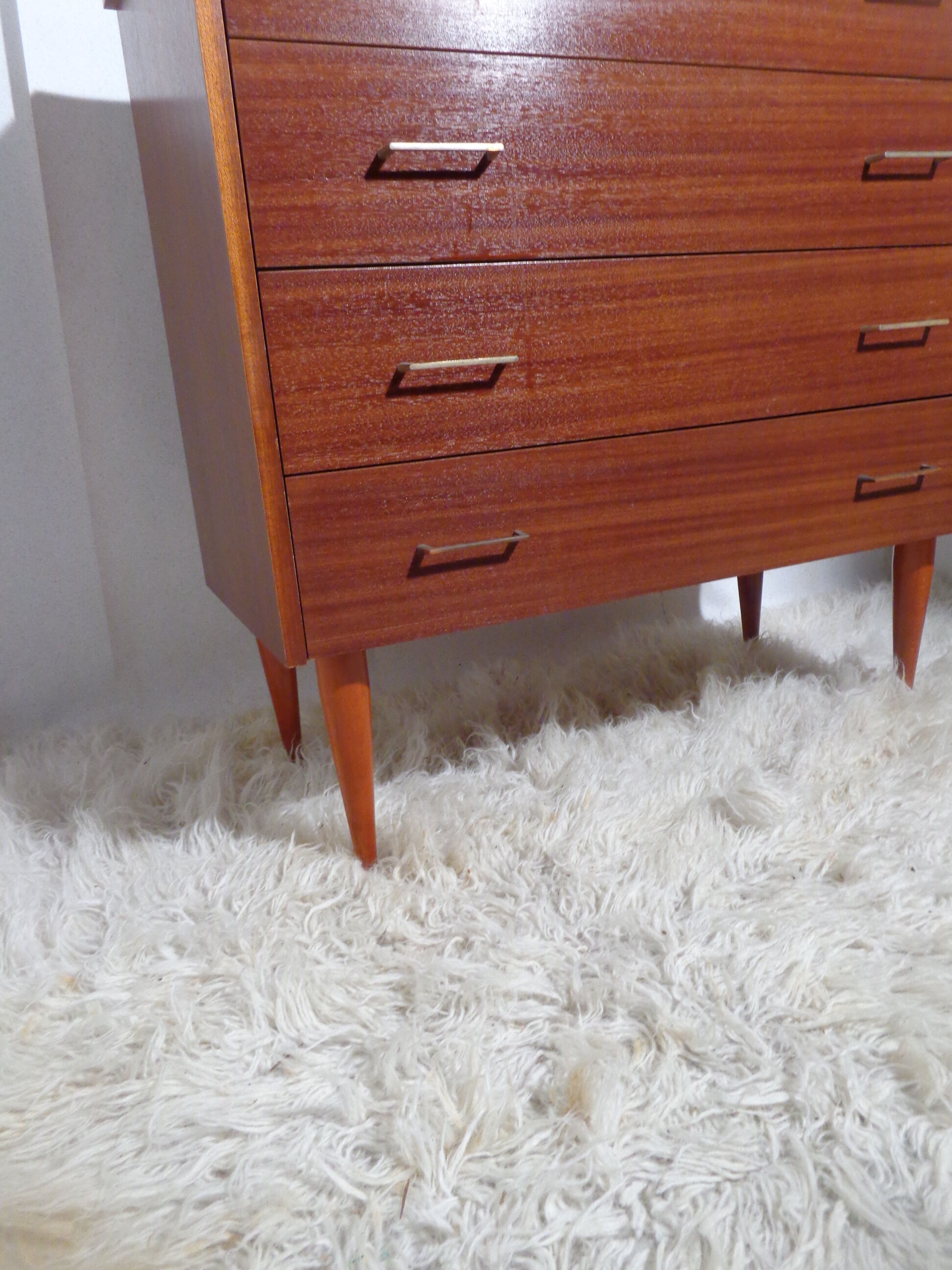 Chest of drawers vintage 60s teak