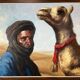 Orientalist painting, Tuareg signed Nestor Rufino