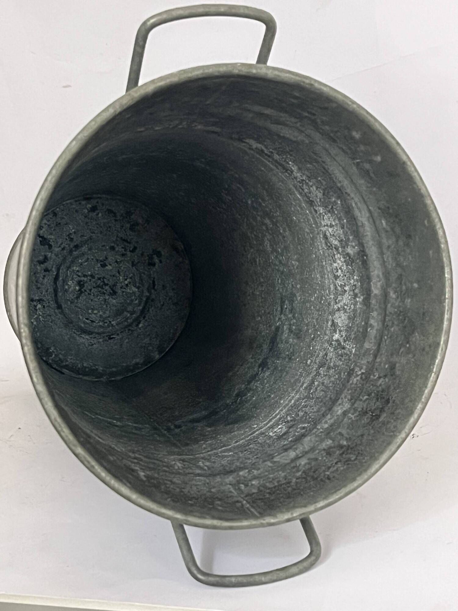 Large zinc florist vase