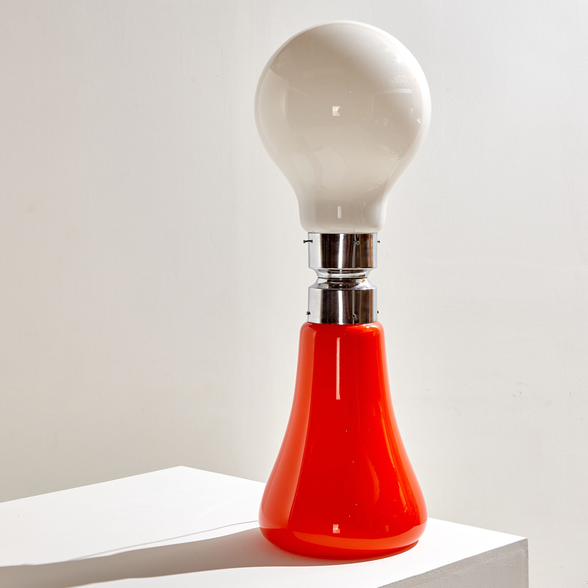 Birillo glass floor lamp by carlo nason for mazzega