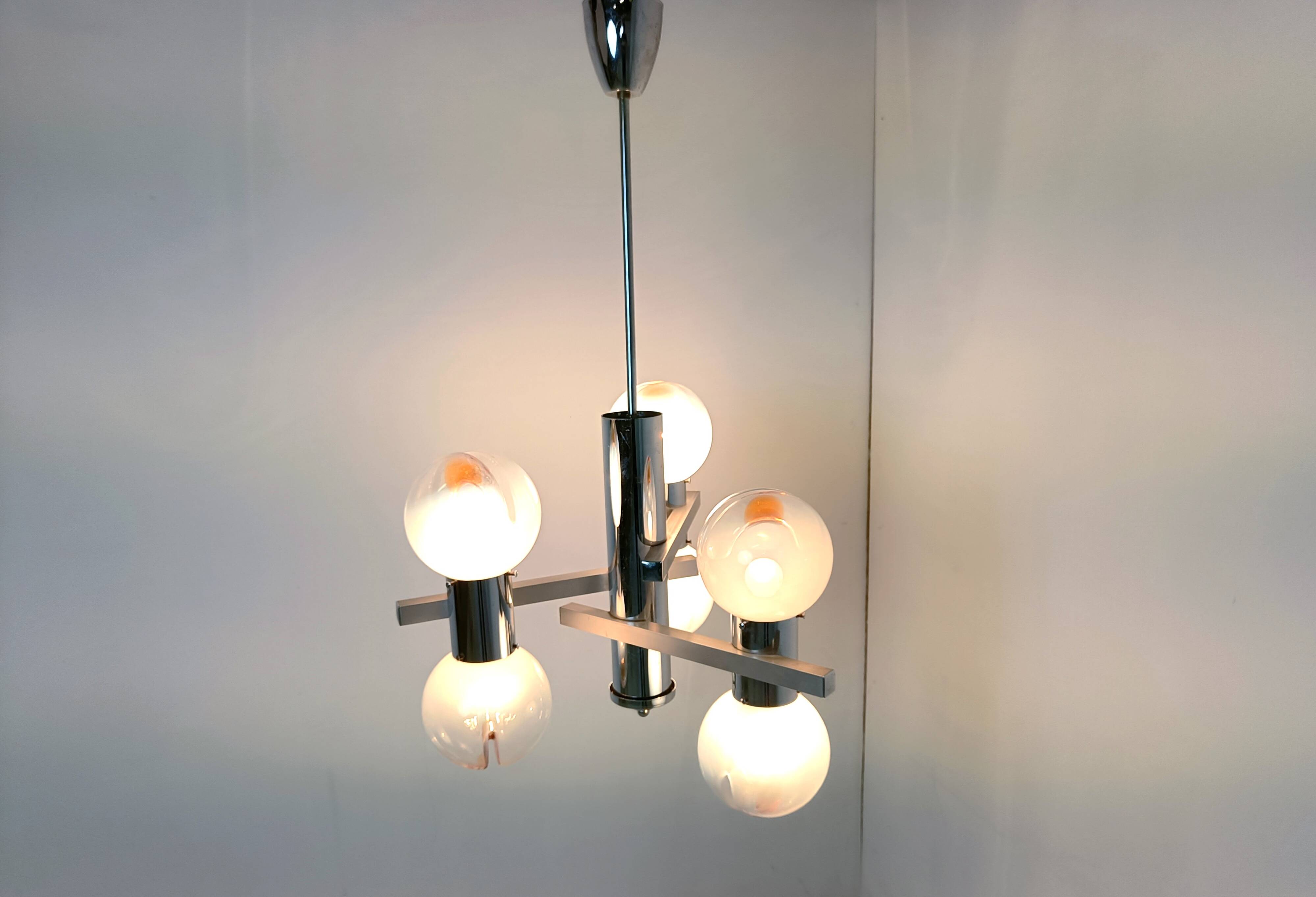 Vintage Mazzega chandelier, 1960s