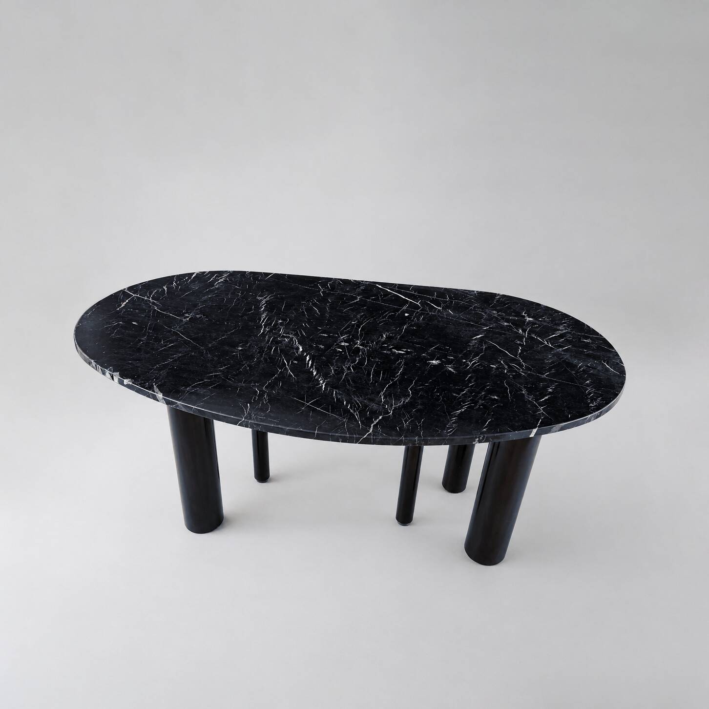Vintage design marble desk / dining table, 1980s.