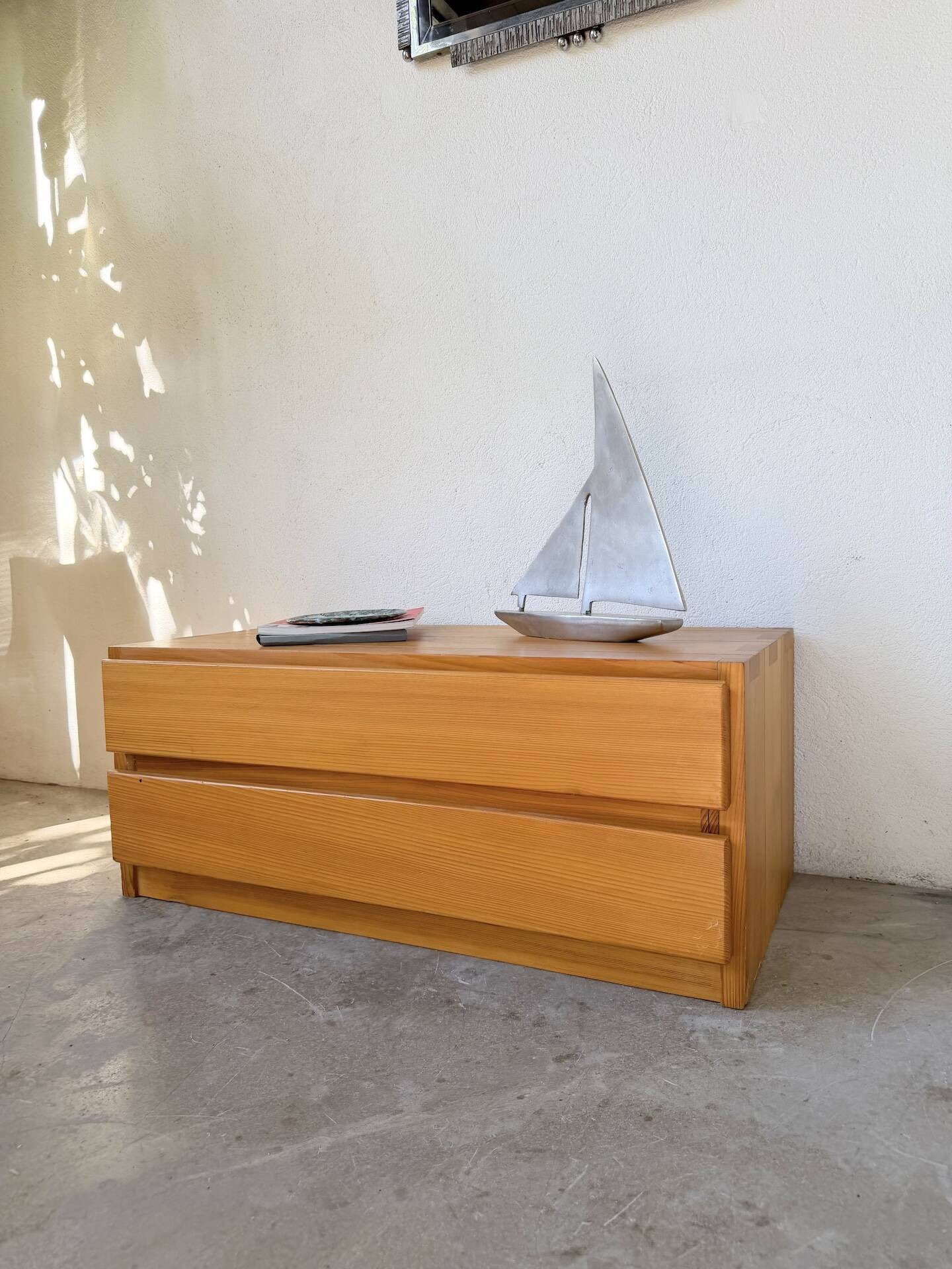 Bedside cabinet pine Maison Regain