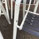 Set de 8 chaises de jardin terrasse vintage 1970